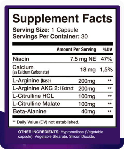 Memocept supplement facts detail